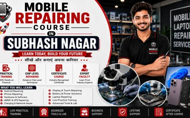 mobile repairing course in Subhash Nagar